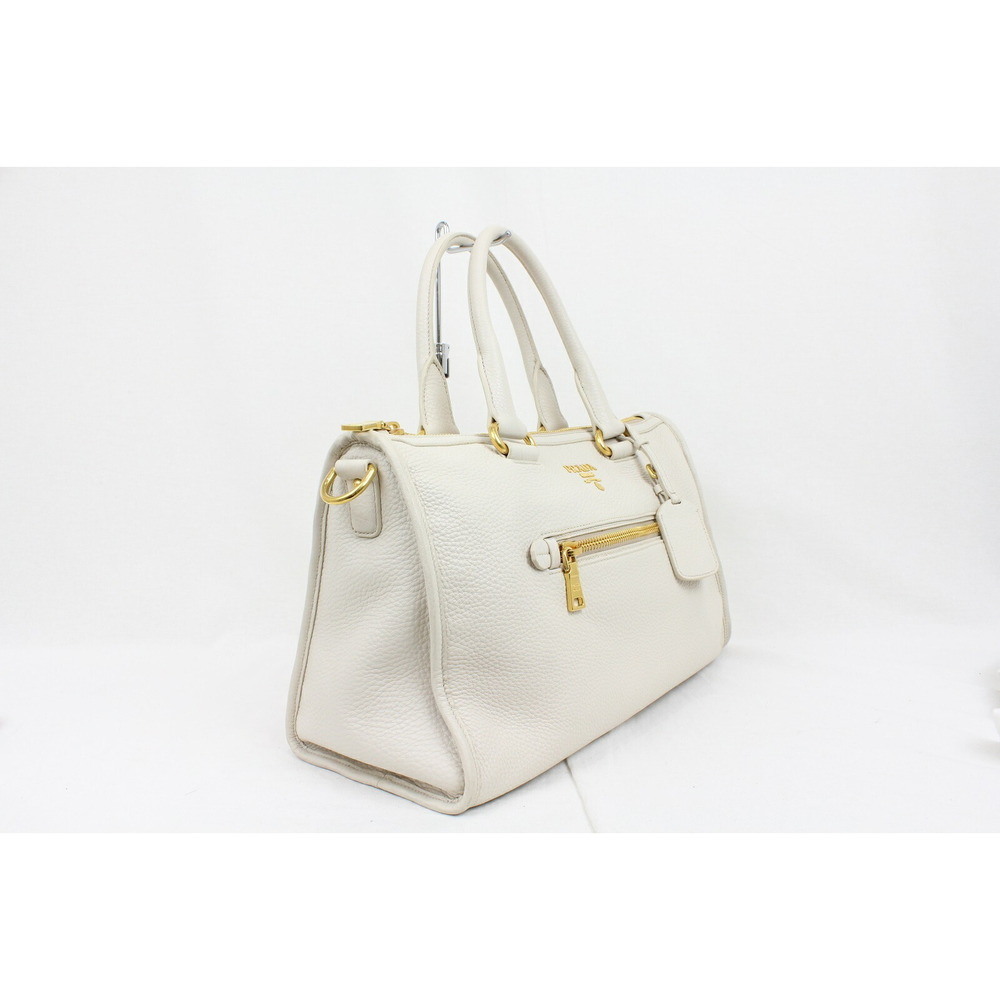 Prada DAINO VIT Bag Handbag Shoulder White Boston